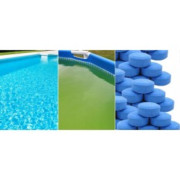 11in1 chloro 1kg 20g mėlynų tablečių baseino sūkurinės vonios plūdės dozatorius