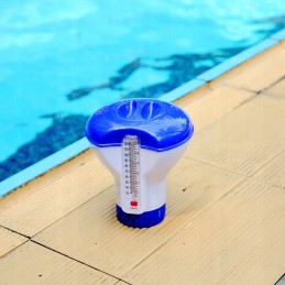 11in1 chloro 1kg plaukimo baseino mėlynos tabletės 20g mėlynos spalvos daugiafunkcis dozatorius