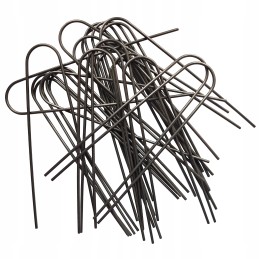 Metaliniai smeigtukai įvairių tipų agrotekstilei, agrotekstilei ir geotekstilei tvirtinti prie žemės, taip pat smeigtukai kurmių