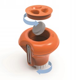 Cheminių medžiagų dozatoriaus plūdinis termometras bestway 58209