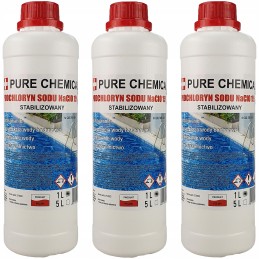 Natrio hipochloritas 15 skystas chloras baseinams 3l 3x1l