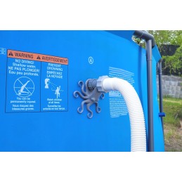 Baseino vamzdžių atrama intex bestway baseino vamzdžiams su 32x38 redukcijos adapteriu