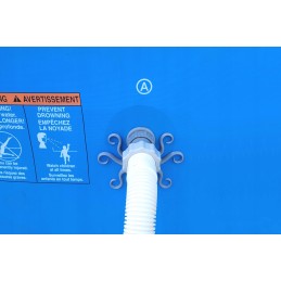 Baseino vamzdžių atrama intex bestway baseino vamzdžiams su 32x38 redukcijos adapteriu