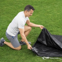 Bestway 58036 rėmo baseino danga, juoda, virvelė, su skylutėmis, 305 cm