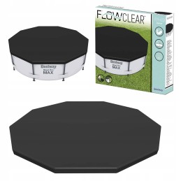 Bestway 58036 rėmo baseino danga, juoda, virvelė, su skylutėmis, 305 cm