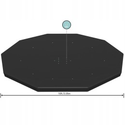 Baseino danga su rėmu, dydis 305 cm, 58036