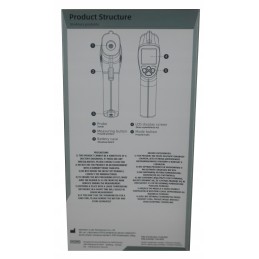 LED infraraudonųjų spindulių bekontaktis termometro pirometras