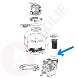 Bestway O žiedo sandariklis siurblio veržlei 58499