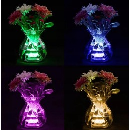 2x vandeniui atsparus 10 LED RGB baseino šviesos akvariumo povandeninės šviesos nuotolinio valdymo pultas
