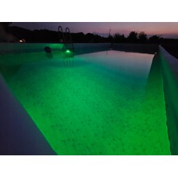 2x vandeniui atsparus 10 LED RGB baseino šviesos akvariumo povandeninės šviesos nuotolinio valdymo pultas
