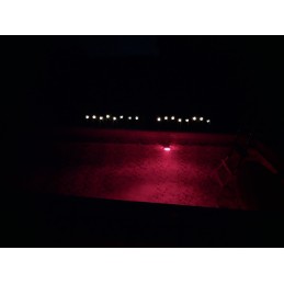 2x vandeniui atsparus 10 LED RGB baseino šviesos akvariumo povandeninės šviesos nuotolinio valdymo pultas