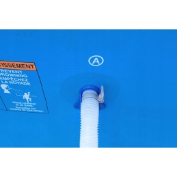 2x baseino vamzdžio atrama intex bestway oe 32 mm baseino vamzdžio žarnos laikiklis