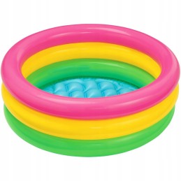 Pripučiamas vaikiškas baseinas vaikams, sodo baseinas, intex minkštas dugnas, 86 cm