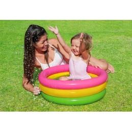Pripučiamas vaikiškas baseinas vaikams, sodo baseinas, intex minkštas dugnas, 86 cm