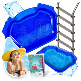 Foot Washer Universal Pool Bowl Bathtub Blue