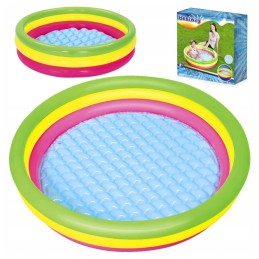 Pripučiamas irklavimo baseinas, minkštas dugnas, apvalus bestway