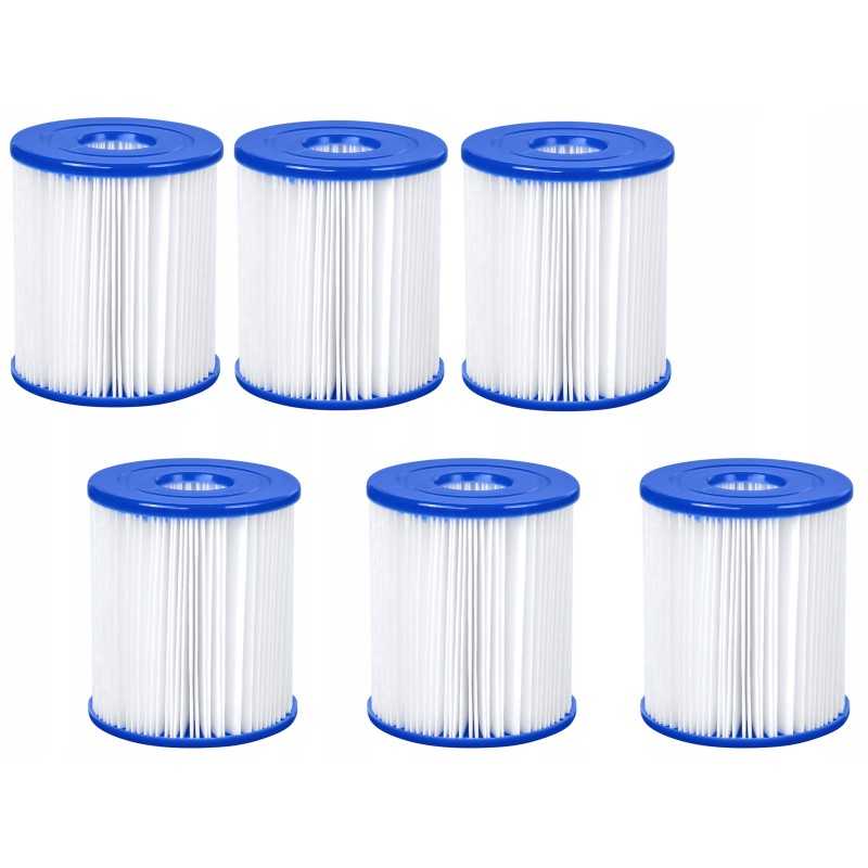 6x bestway filtrų rinkinys bestway 249 lh 58093 tipo i siurbliams
