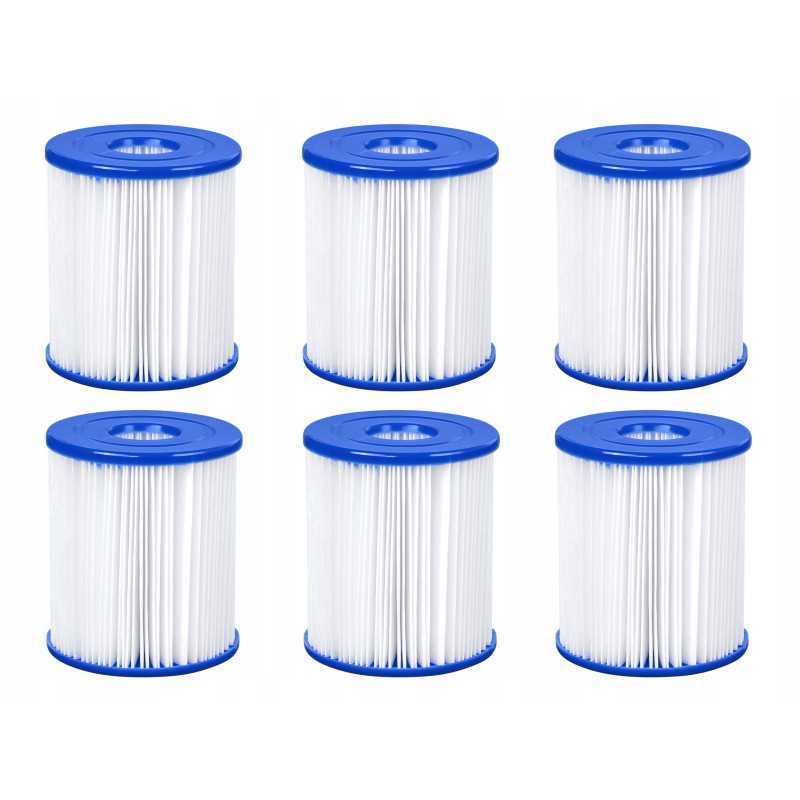 6x bestway filtras 1249 lh 58093 tipo siurbliams ir siurblio įdėklui
