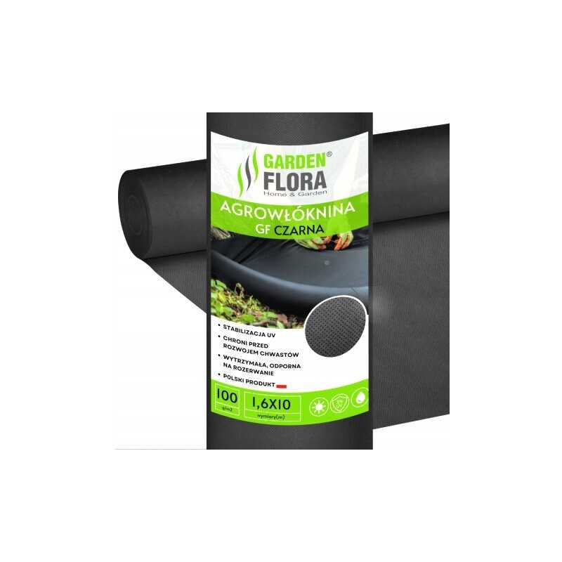 Juoda agrotekstilė 1,6m x 10m 100g/m2 uv