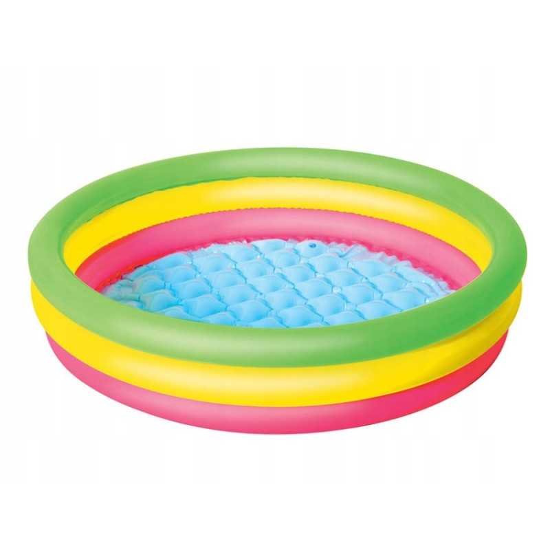 Spalvingas pripučiamas baseinas 102 x 25 cm bestway 51104
