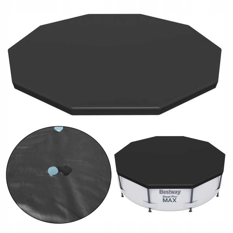 Dangtis, sodo baseino dangtis, apvalus rėmas, 305 cm, bestway 58036