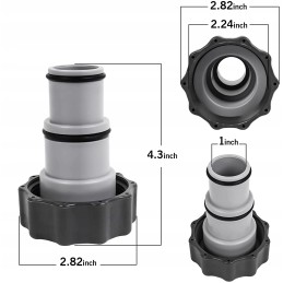 Adapteris intex baseino siurbliui, žarnoms, adapteris x2