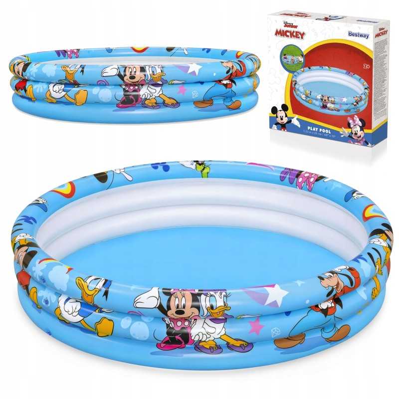 Pripučiamas baseinas vaikams 122x25cm mickey bestway disney