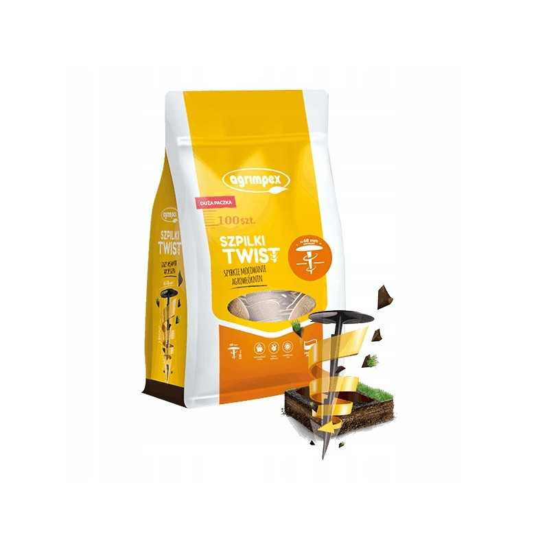 agrimpex agrotekstilės smeigtukai, juodi, 100 vnt.