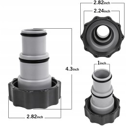 Adapterio žarnos jungtys intex baseino siurbliui, 2 vnt