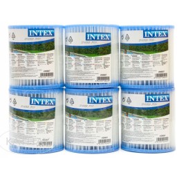 6x intex 29007 tipo h filtrai baseino siurbliui
