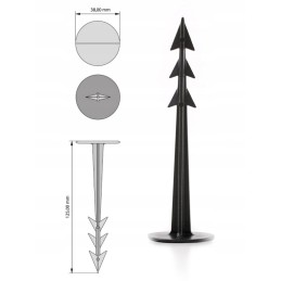 Sodo kaiščiai 125 mm 200 vnt
