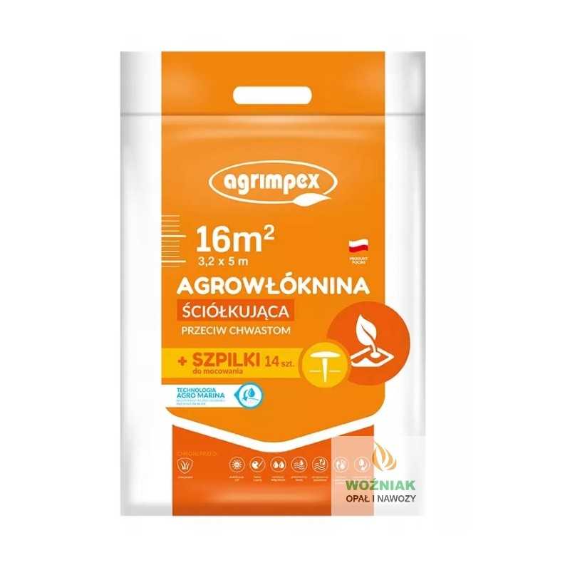 Agrimpex agrotekstilės mulčiavimas 3,2x5m kaiščiai