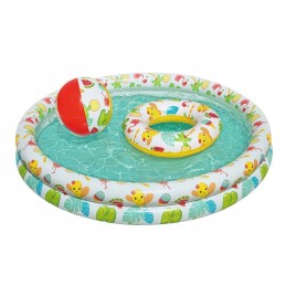 3in1 vaikų baseinas 122 x 20 cm kolko kamuolys bestway 51124