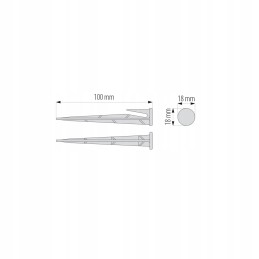 200 vnt tvirtinimo kaiščiai linijiniams pjovimo robotams