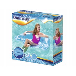 Bestway mėlynas tingus poilsio fotelis su atlošu