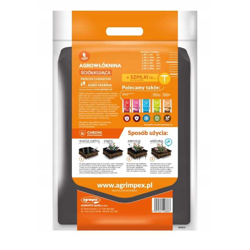 Agrowwoven apsaugos nuo piktžolių smeigtukai 1 60m x 10m