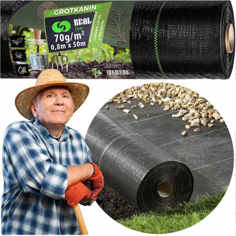 ✨ Agrotekstilė 70g 0,8mx50m juoda