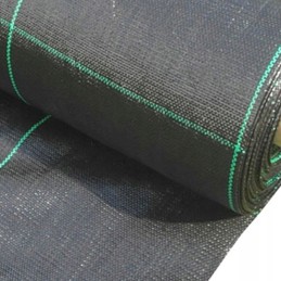 Juoda agrotekstilė 105 cm x 10 m labai stiprus 110 g tinklelio patvarus UV filtras