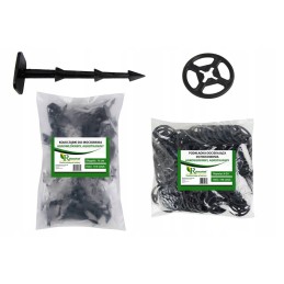 ✨ dantyti kaiščiai 15 cm agrotekstilei tvirtinti, agrotekstilei kaz100r 100vnt + presavimo poveržlės pod100r 100vnt