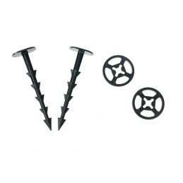 ✨ dantyti kaiščiai 15 cm agrotekstilei tvirtinti, agrotekstilei kaz100r 100vnt + presavimo poveržlės pod100r 100vnt