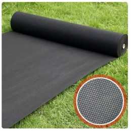 Juoda nuo piktžolių agrotekstilė, plotis 80 cm