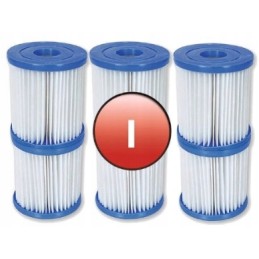 6 x Bestway 58093 Wawa filtro kasetė ir pompa