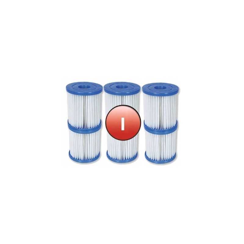 6 x Bestway 58093 Wawa filtro kasetė ir pompa