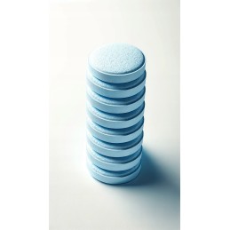 Chloras baseinui mėlyno vandens tabletės 0 5 kg dozatorius su SPA termometru