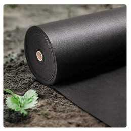 Juoda nuo piktžolių agrotekstilė, plotis 80 cm