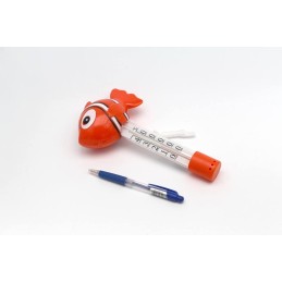 Plaukiojantis termometras, sveriantis 21 cm žuvį klouną