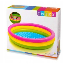 Intex irklavimo baseinas, vaivorykštinis baseinas, 86x25 cm