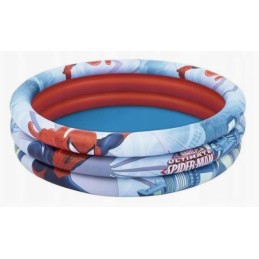 Bestway apvalus spiderman pripučiamas baseinas 122x30 cm