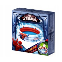 Bestway apvalus spiderman pripučiamas baseinas 122x30 cm