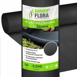 Juoda agrotekstilė 3,2m x 10mb 50g/m2 uv